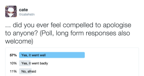 Maybe… You Should Apologise