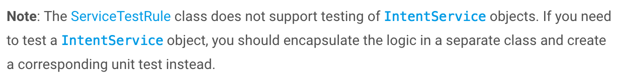 Android: Testing an Intent Service