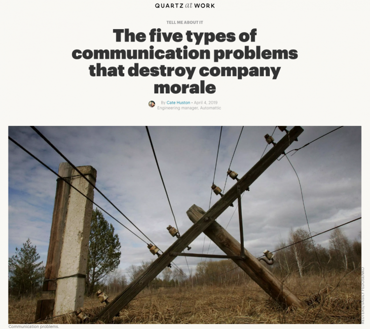 The five types of communication problems that destroy company morale