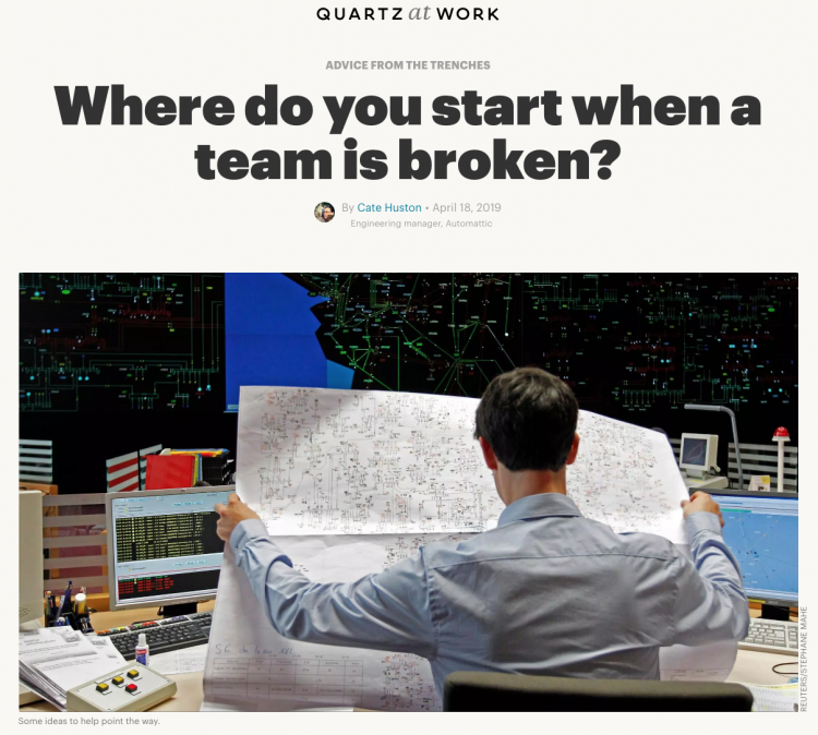 Where do you start when a team is broken?