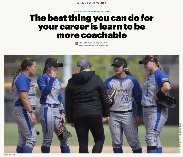 The best thing you can do for your career is learn to be more coachable
