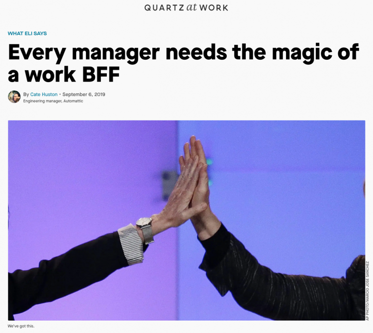 Every manager needs the magic of a work BFF