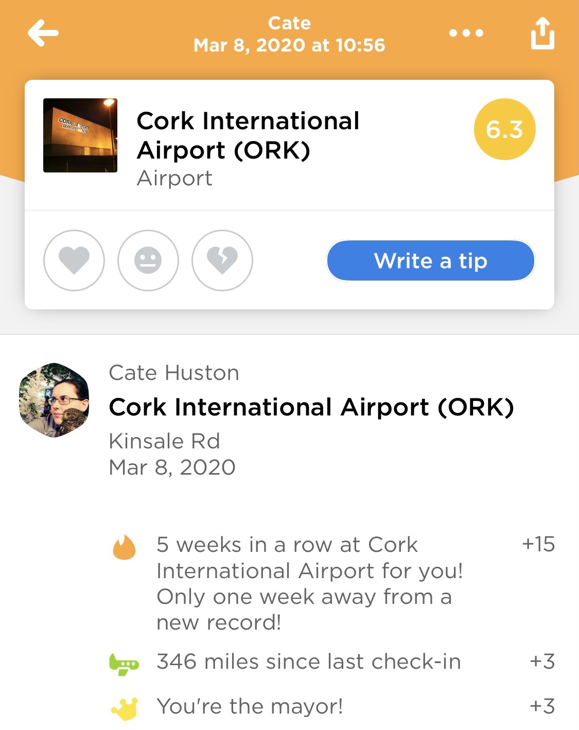One Year of Staying Still