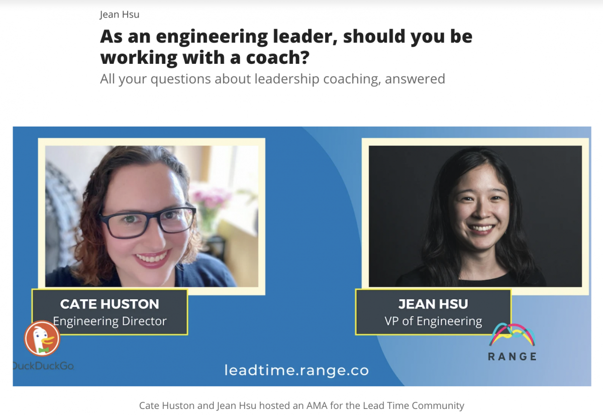 As an engineering leader, should you be working with a coach?
