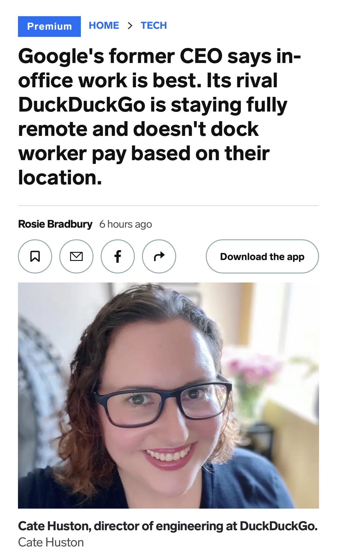 Business Insider piece on Remote Work